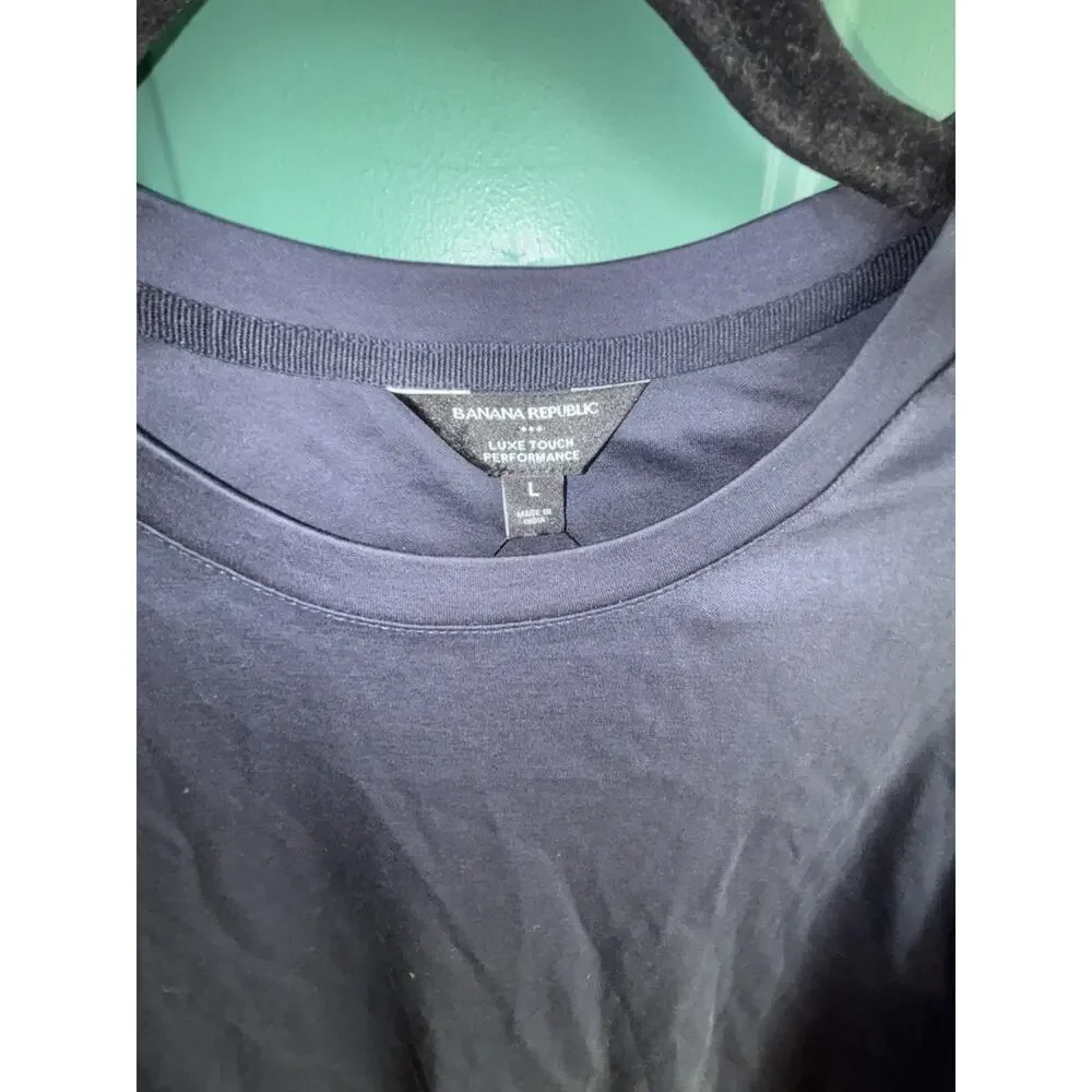 Banana Republic Men’s Large Luxe Touch Performance Navy NWT